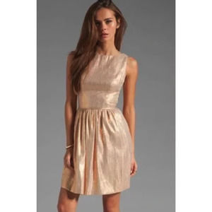 Shoshana Rose Gold Tillie Sleeveless Cocktail Dress Size XS